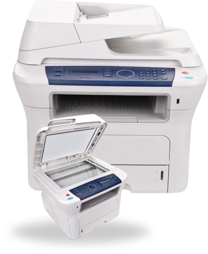 Office multifunction printer and compact printer-scanner