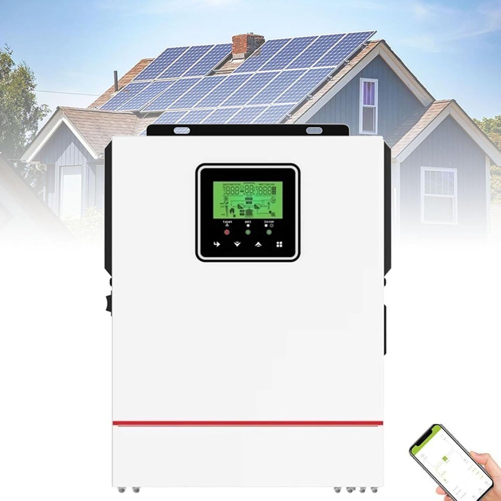 Hybrid solar inverter with app monitoring for homes and offices